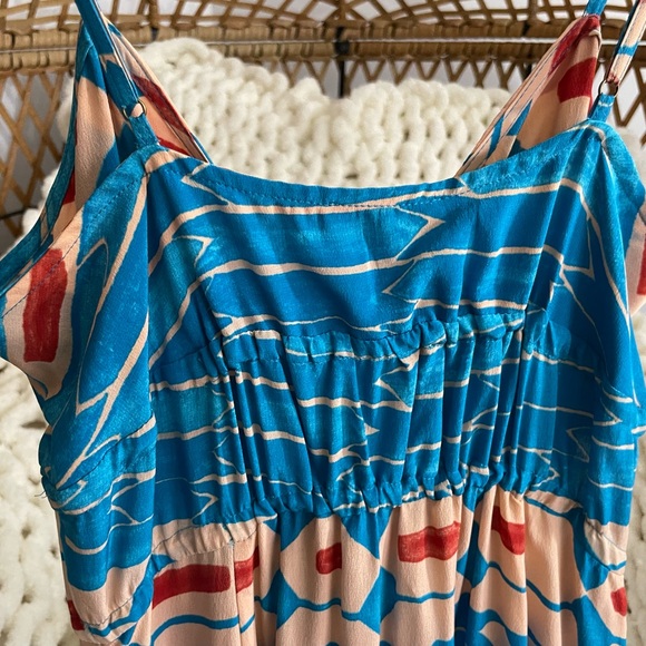 Anthologies Plenty by Tracy Reese Desert Turquoise Maxi Dress size Small - Picture 10 of 16